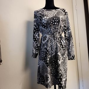 Loft Dress | Black and White Print | Medium